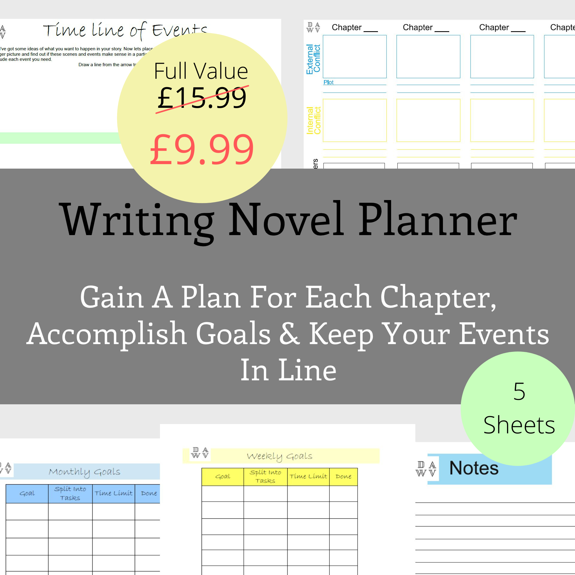 Writing Novel Planner