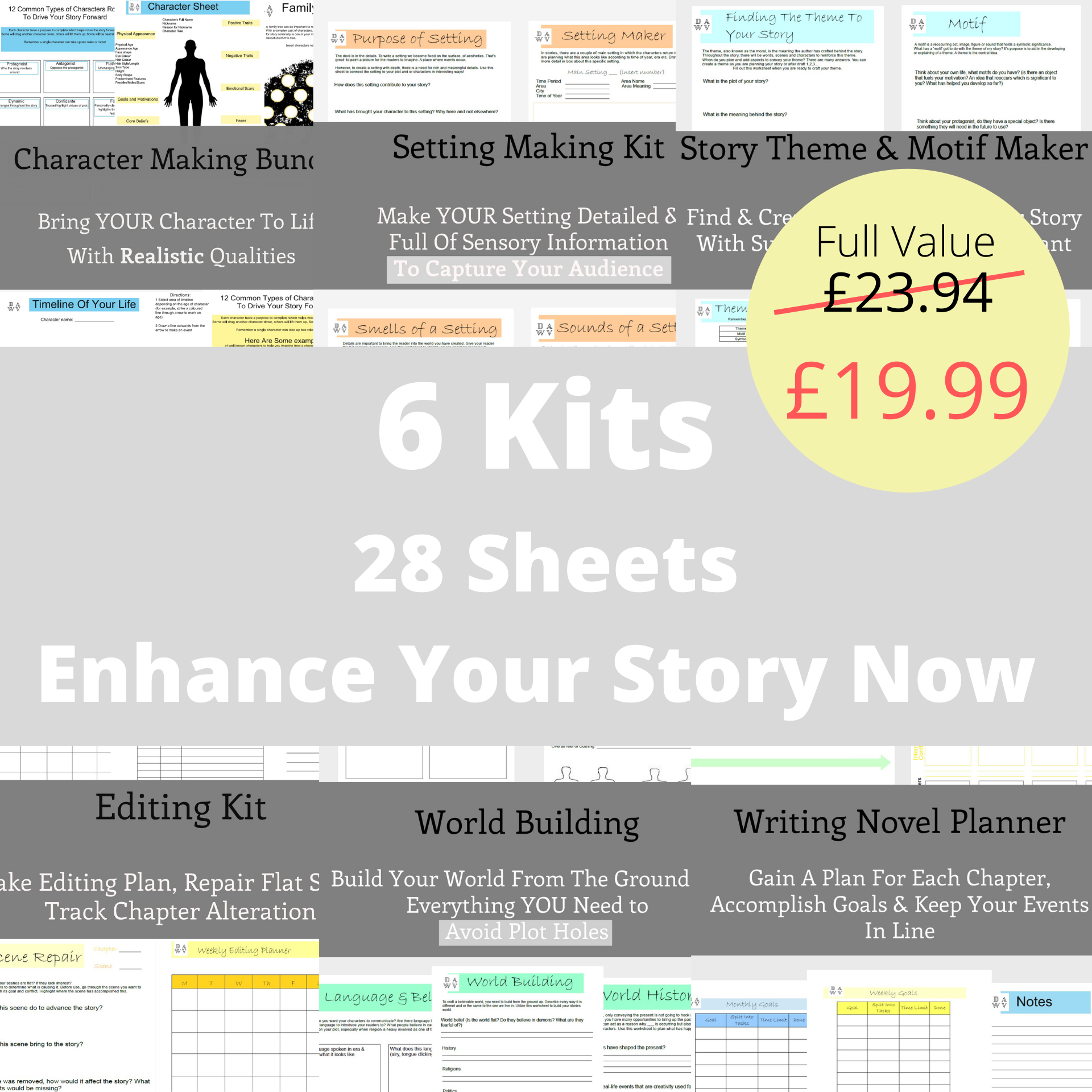 how to write a book kit